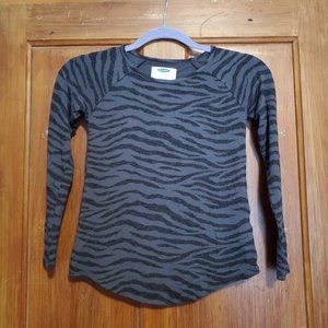 Old Navy Gray and Black Top Size 8